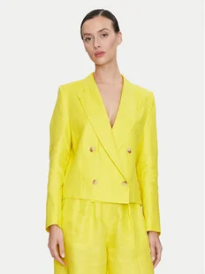 ViCOLO Marynarka TB0790 Żółty Regular Fit - Marynarki i żakiety damskie - miniaturka - grafika 1