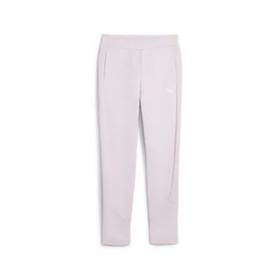 Damskie spodnie EVOSTRIPE z wysokim stanem PUMA Grape Mist Purple - Spodnie sportowe damskie - miniaturka - grafika 1