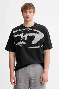 Diesel t-shirt bawełniany T-BOXT-N14 męski kolor czarny wzorzysty A13049.0DQAU - Koszulki męskie - miniaturka - grafika 1