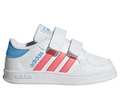 Buty dla dziewczynek - Buty dziecięce adidas Breaknet białe na rzepy GY6019 26 - miniaturka - grafika 1