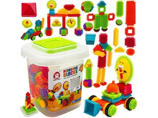 W WIADERKU KLOCKI KONSTRUKCYJNE JEŻYKI, DLA DZIECI - Klocki - miniaturka - grafika 1