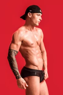 Kąpielówki Aero Black (kieszonka Push-up) Czarny (Rozmiar M) - Kąpielówki męskie - miniaturka - grafika 2