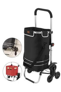 Wózek zakupowy na kółkach 3w1 torba na zakupy składana z torbą chłodzącą - Torby i wózki na zakupy Wózek zakupowy na kółkach 3w1 torba na zakupy składana z torbą chłodzącą - Torby i wózki na zakupy - miniaturka - grafika 1