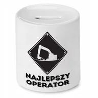 Skarbonki - SKARBONKA DLA BUDOWLAŃCA NAJLEPSZY OPERATOR z Nadrukiem ze Zdjęciem - miniaturka - grafika 1