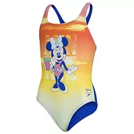 Stroje kąpielowe - Speedo Dziewczęcy kostium kąpielowy Disney Minnie Mouse Medalist One Piece Sunset Orange/Saphire Blue 13-14 Lat - miniaturka - grafika 1