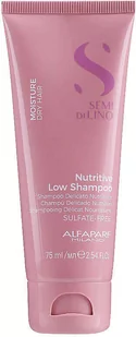 Alfaparf Semi Di Lino Moisture szampon nawilżający do włosów suchych 75ml - Szampony do włosów - miniaturka - grafika 1