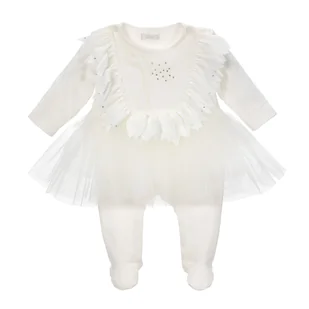 BGL-64239I Pajac ecru Gloria 62 - Pajacyki dla niemowląt - miniaturka - grafika 1