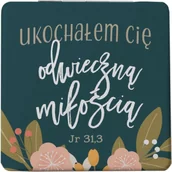 Dewocjonalia - Szaron Lusterko kieszonkowe - Ukochałem cię odwieczną miłością Jr 31,3 - miniaturka - grafika 1