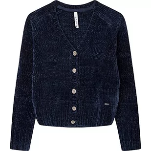Pepe Jeans Dziewczęcy kardigan Xexilia, 594 dulwich, 10 Lata - Swetry damskie - miniaturka - grafika 1