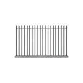 Akcesoria do ogrodzeń - Przęsło ogrodzeniowe Verticale 2x1,75 m Konsport - miniaturka - grafika 1