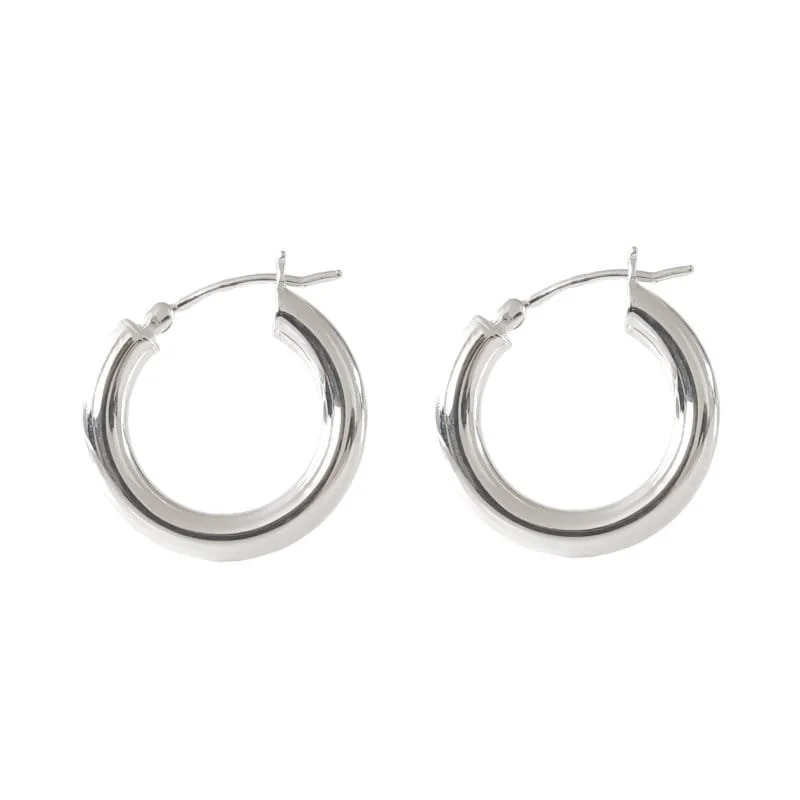 Srebrne kolczyki typu hoop 22mm
