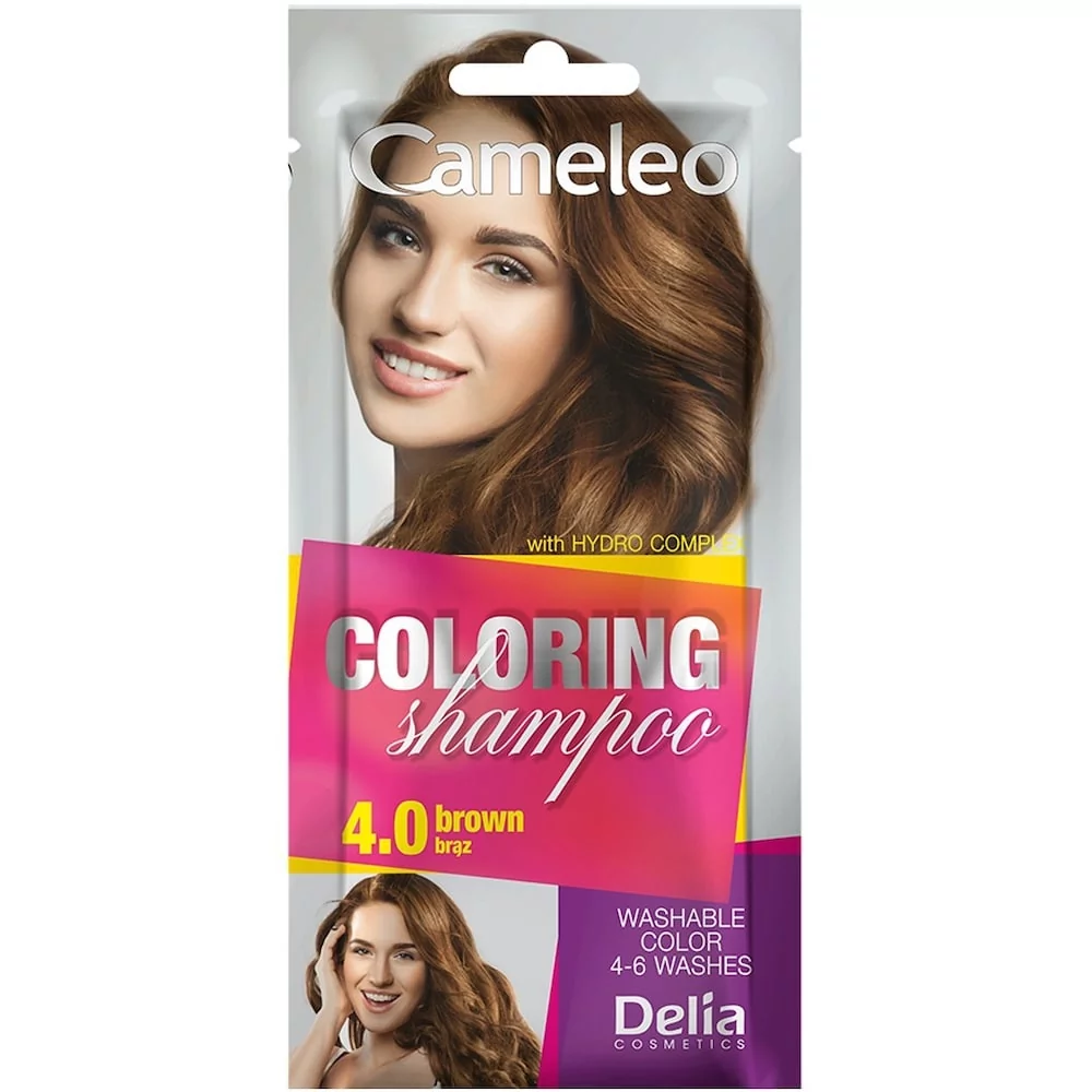 DELIA Cosmetics Cameleo Szampon koloryzujący 4.0 brąz