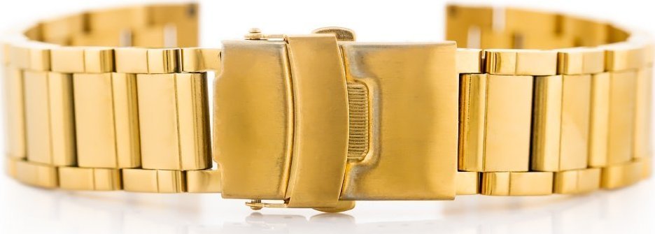 Bransoleta Pacific Model 10 solid - złota 22mm