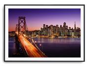 Plakaty - Plakat r 40x30 cm San Francisco Bay Bridge Kalifor - miniaturka - grafika 1