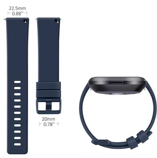 Opaska / Pasek Braders do Fitbit Versa / Versa 2 / Versa Lite granatowy - Akcesoria do smartwatchy - miniaturka - grafika 5