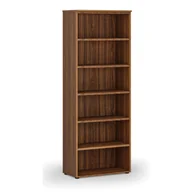 Regały biurowe - Regał biurowy PRIMO WOOD, 2128 x 800 x 420 mm, orzech - miniaturka - grafika 1