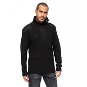 Odzież taktyczna i umundurowanie - Sweter Wojskowy BRANDIT Alpin Pullover - Czarny - miniaturka - grafika 1