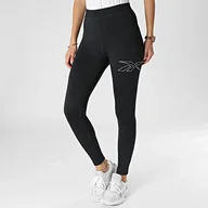 Legginsy - REEBOK - LEGGINSY DAMSKIE - RUNNING VECTOR TIGHT HI6933 czarny - miniaturka - grafika 1