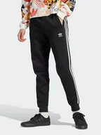 Spodnie sportowe męskie - adidas Spodnie dresowe adicolor 3-Stripes IU2353 Czarny Slim Fit - miniaturka - grafika 1