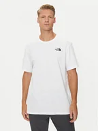 Koszulki męskie - The North Face T-Shirt Redbox NF0A2TX2 Biały Regular Fit - miniaturka - grafika 1
