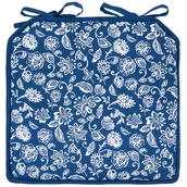 Poduszki na krzesła - Siedzisko Modrotisk, 40 x 40 cm - miniaturka - grafika 1