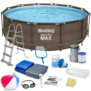 Basen stelażowy do ogrodu Bestway 366 x 100 cm zestaw 18w1 - Baseny ogrodowe - miniaturka - grafika 1