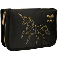 Piórniki - Starpak Piórnik Dwuklapkowy Bez Wyposażenia Gold Unicorn 506707 - miniaturka - grafika 1