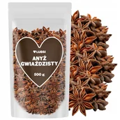 Przyprawy i zioła sypkie - Anyż gwiazdki 500g LUBSI gwiaździsty cały aromatyczny wysoka jakość - miniaturka - grafika 1