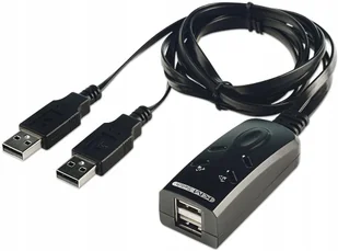 Lindy 32165 Przełącznik switch) KM 2-portowy USB 2.0 LY-32165 - Rozgałęźniki i multiswitche do TV-SAT - miniaturka - grafika 3