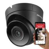 Kamery IP - Kamera czarna IP Hikvision IPCAM-T4-BLACK 4Mpx Aplikacja IR30 PoE - miniaturka - grafika 1
