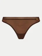 Majtki damskie - Gossard Stringi 6276 Brązowy - miniaturka - grafika 1