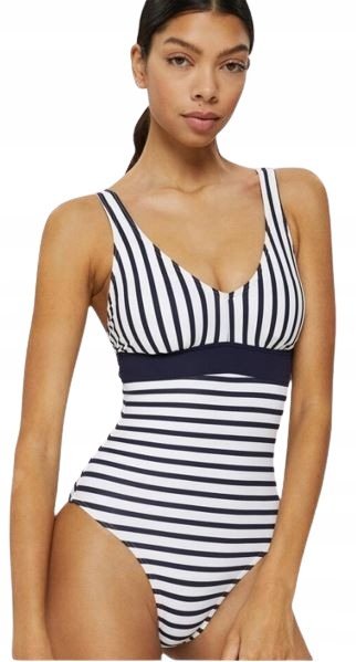 ESPRIT STRÓJ KĄPIELOWY W PASKI DAMSKI 34 SPD