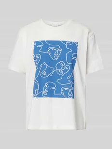 T-shirt z okrągłym dekoltem model ‘SYBIL’ - Koszulki i topy damskie - miniaturka - grafika 1