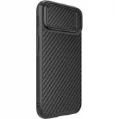 Etui i futerały do telefonów - Nillkin Synthetic Fiber S Case etui iPhone 14 z osłoną na aparat czarny - miniaturka - grafika 1