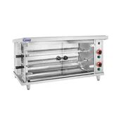 Inne urządzenia gastronomiczne - Royal Catering rożen gazowy do kurczaka 2 szpikulce oświetlenie - Rożny do kurczaka - miniaturka - grafika 1