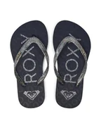 Buty dla dziewczynek - Roxy Japonki ARGL100263 Srebrny - miniaturka - grafika 1