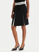 Spódnice - KARL LAGERFELD Spódnica mini B1W12005 Czarny Regular Fit - miniaturka - grafika 1
