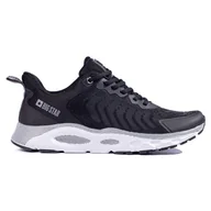 Buty sportowe męskie - Męskie czarne buty sportowe Big Star LL174096 Memory Foam - miniaturka - grafika 1