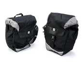 Sakwy rowerowe - Sakwa dwukomorowa na bagażnik ROMET SH4-809R  czarna36,8L  et/logo Romet - miniaturka - grafika 1