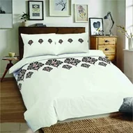 Pościel - Matex Pościel bawełniana 140x200 parzenica biała czarna góralska R23 Ranforce - miniaturka - grafika 1