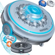 Akcesoria do basenów - Odkurzacz do basenu PoolBoy600 bezprzewodowy robot szary - miniaturka - grafika 1