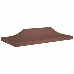 vidaXL Dach do namiotu imprezowego, 6 x 3 m, brązowy, 270 g/m - Pawilony ogrodowe - miniaturka - grafika 1