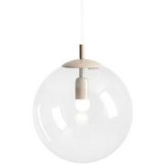 Lampy sufitowe - Lampa wisząca Globe 562G17 ball kula szklana beżowa - miniaturka - grafika 1