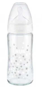 Nuk, Szklana butelka dla dziecka, 240ml - Butelki dla niemowląt - miniaturka - grafika 1
