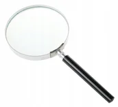 Mikroskopy i lupy - LUPA RĘCZNA 90mm KLASYCZNA Do Ręki SZKŁO POWIĘKSZAJĄCE 1893 - miniaturka - grafika 1