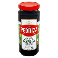 Warzywa w marynacie - La Pedriza Oliwki czarne bez pestki 340 g - miniaturka - grafika 1