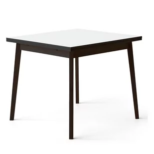 Czarno-biały rozkładany stół w dekorze dębu Hammel Single, 90 x 90 cm - Stoły - miniaturka - grafika 1