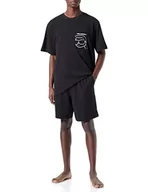 Spodenki damskie - KARL LAGERFELD Mężczyźni Komplet Ikonik 2.0 Szorty + T-Shirt, Czarny, XS - miniaturka - grafika 1