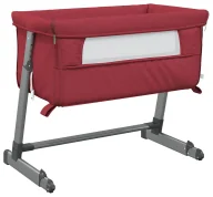 Łóżeczka i kojce - Czerwone łóżeczko niemowlęce z regulowaną wysokością C2-A45 - miniaturka - grafika 1