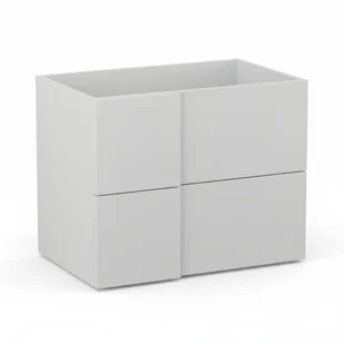 Szafka pod umywalkę wpuszczaną EDGE 70 cm biało-szary półmat - Szafki łazienkowe Szafka pod umywalkę wpuszczaną EDGE 70 cm biało-szary półmat - Szafki łazienkowe - miniaturka - grafika 1